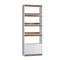Manhattan Comfort Ratzer Bookcase in White and Brown BC-316AMC193 - alternate 2